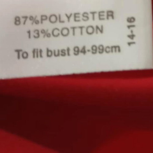 Women's satin winter robe used, red, size L