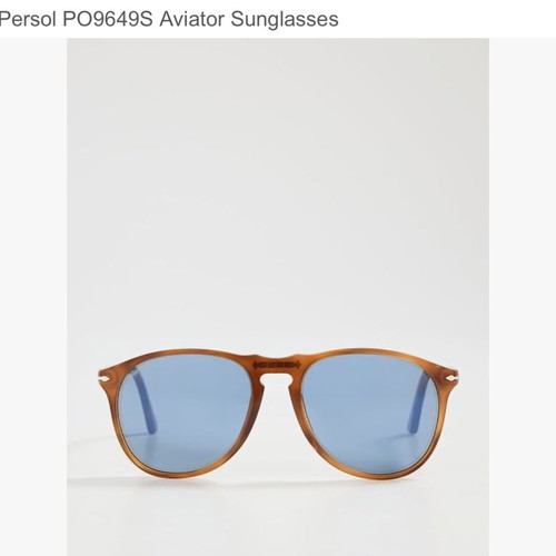 Persol PO9649S Aviator Sunglasses like new, polarized