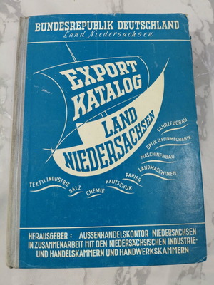 Export-Katalog für das Land Niedersachsen 1952 γερμανικός κατάλογος εξαγωγών