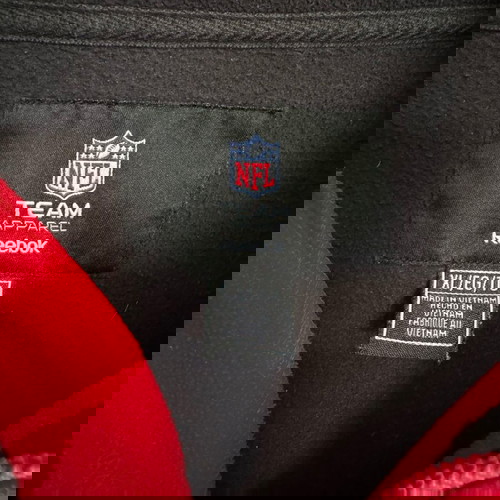 NFL San Francisco 49ers Reebok Vintage 1/4 Zip Fleece Sweater XL