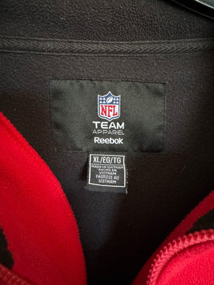 NFL San Francisco 49ers Reebok Vintage 1/4 Zip Fleece Sweater XL