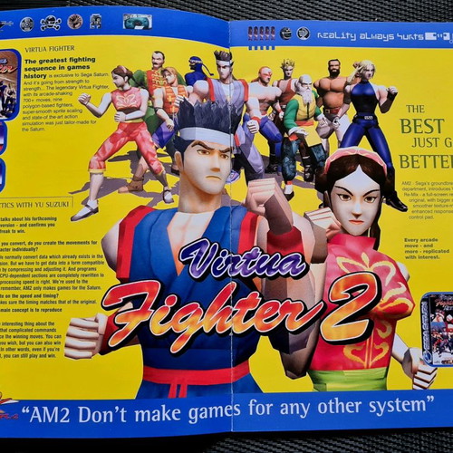 Sega Saturn advertising insert used