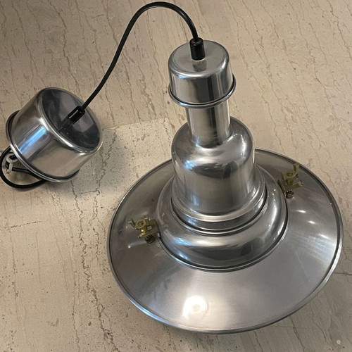 Inox kitchen ceiling light with bulb, modern