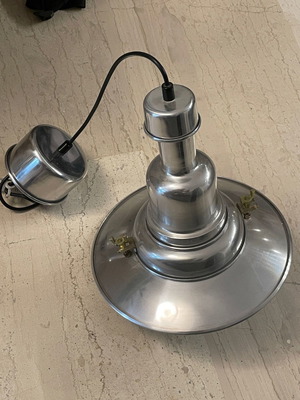 Inox kitchen ceiling light with bulb, modern