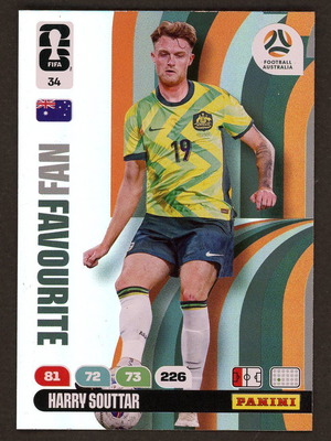 2026 Panini World Cup Adrenalyn XL #34 Souttar Fan Favorite like new