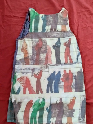 Mini dress used, cotton, size S