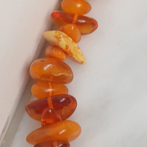 Baltic amber necklace 53 cm, 65 grams