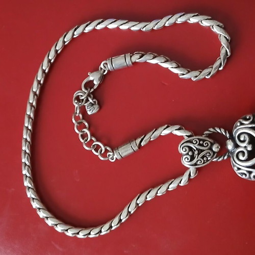 Brighton American necklace, silver plated