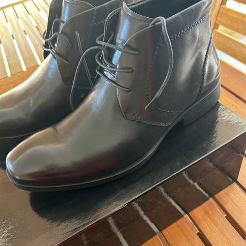 Nak shoes men's boots new, size 43, black leather
