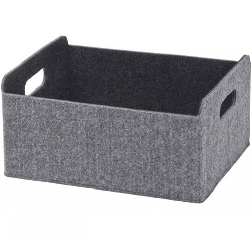Besta IKEA felt storage baskets, pack of 2, grey