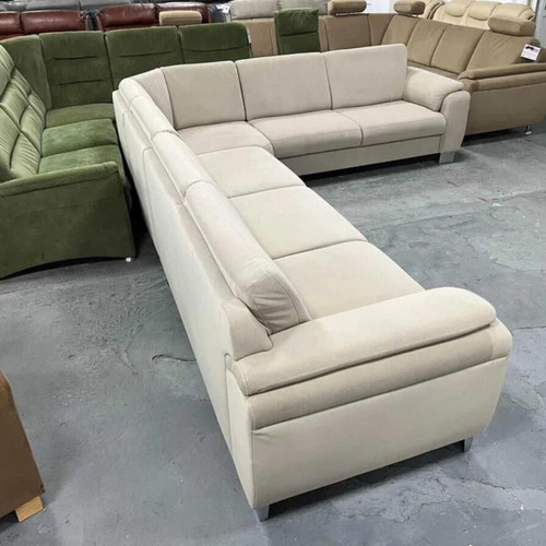 Large cream fabric corner sofa ZE - EM05003 new