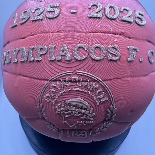 Olympiacos 3D Printed Commemorative Ball 15cm Custom