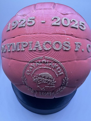 Olympiacos 3D Printed Commemorative Ball 15cm Custom