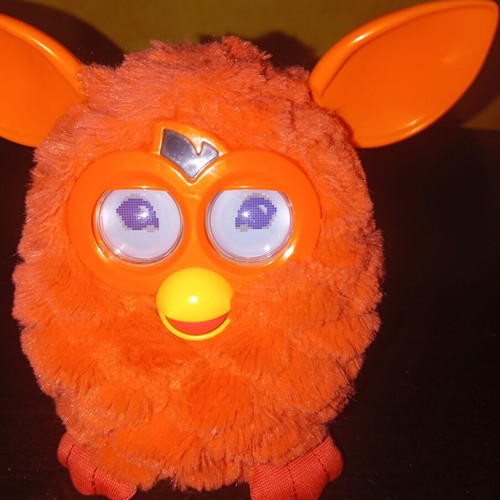 Furby 2012 collectible used, orange, working with speech and eye movement