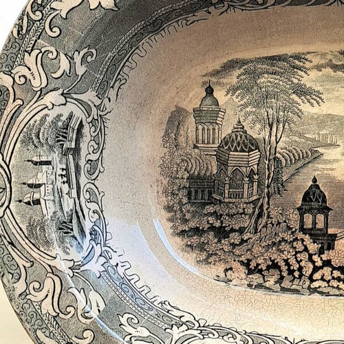 Vintage English Ceramic Platter by William Lowe, like new