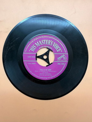 Franck Pourcel And His Orchestra This Is My Song / Is Paris Burning 7'' single used