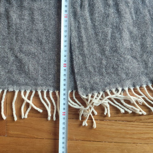 Paul Kehl 1881 wool scarf like new, brown and beige, 170 x 30 cm