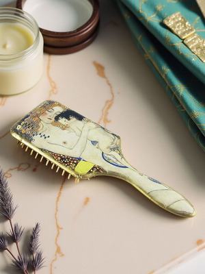 Handmade Klimt Bamboo Hair Brush New