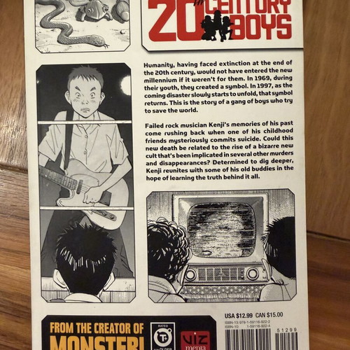 20th Century Boys vol.1 by Naoki Urasawa, English