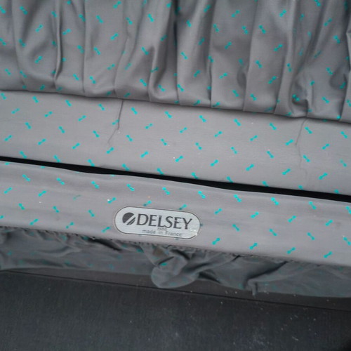 Delsey μεγάλη σκληρή βαλίτσα μεταχειρισμένη, μαύρη, 74x60x25 εκ