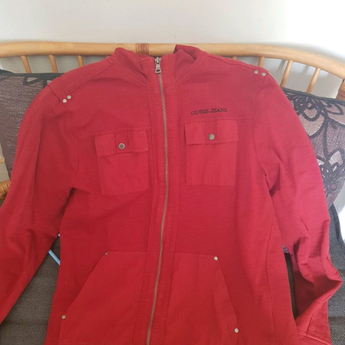 Guess jacket used, size M, red