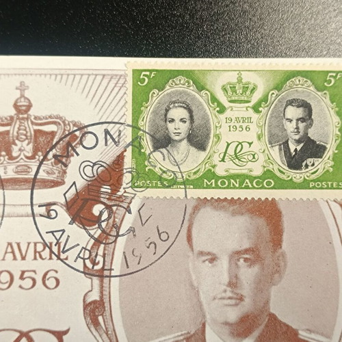1956 Monaco Complete Stamp Series on Card new