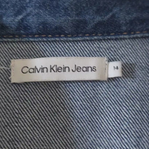 Calvin Klein Jeans denim jacket like new with all-over CK monogram