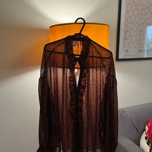 Mango Sheer Shirt Like New, Size XS, Multicolor