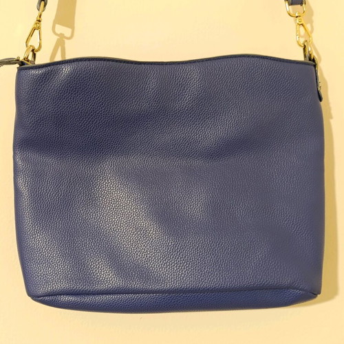 Axel Concept blue shoulder crossbody bag like new with gold details
