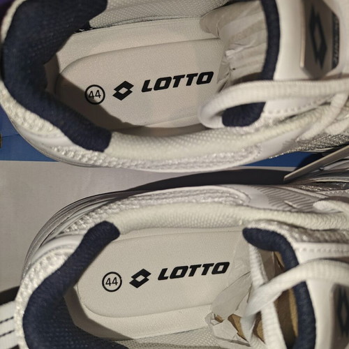 Lotto Athens 4FX men's athletic shoes new, white with silver details