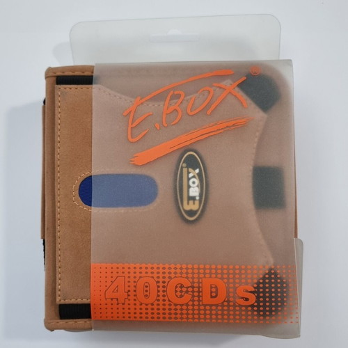 CD/DVD case for 40 discs, new, suede leather