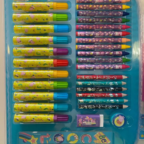 Peppa Pig pencil case new with crayons