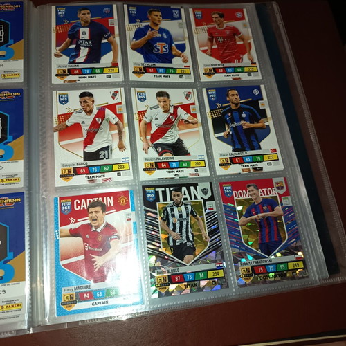 Adrenalyn XL Panini album with about 120 football cards 2023, new