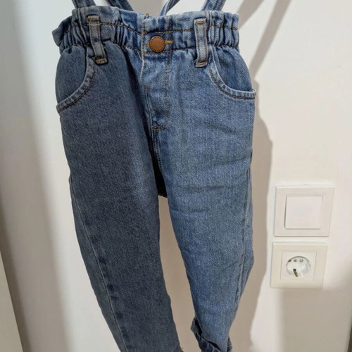 Zara denim overalls 9-12m like new, 74cm