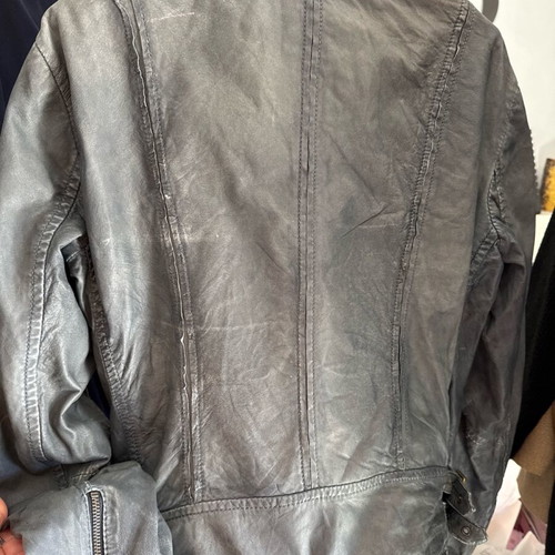 Esprit women's leather jacket used, gray