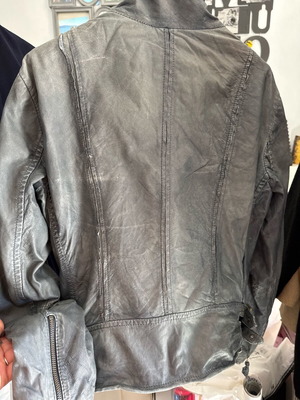 Esprit women's leather jacket used, gray