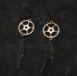 Handmade earrings new, silver
