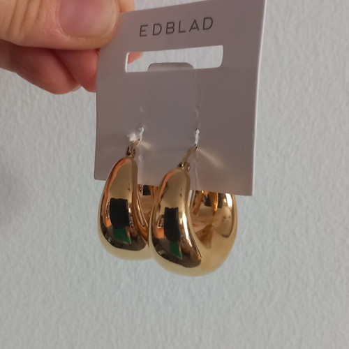 Gold plated earrings 14K new stainless steel