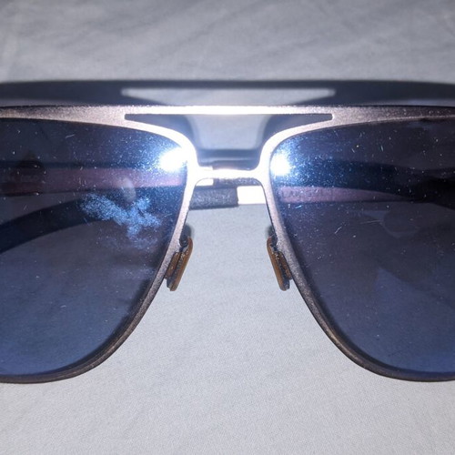 LAK Aviator sunglasses for men, metal frame, blue-grey lenses