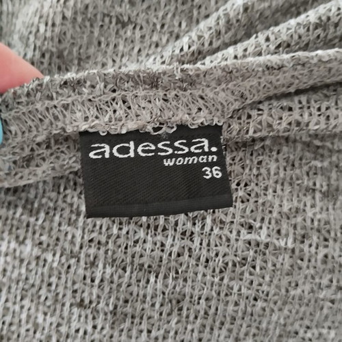Vintage Adessa Woman blouse like new, grey, size 36 (fits S/L)