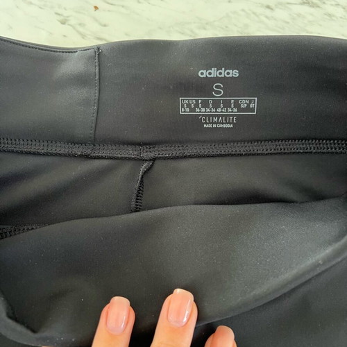 Adidas leggings used, black and gray