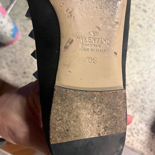 Valentino ballet flats shoes used, size 36, black