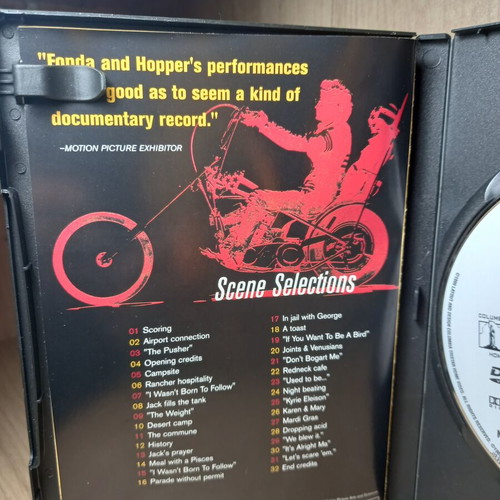 Easy Rider DVD Region 1 with English subtitles 30th anniversary edition