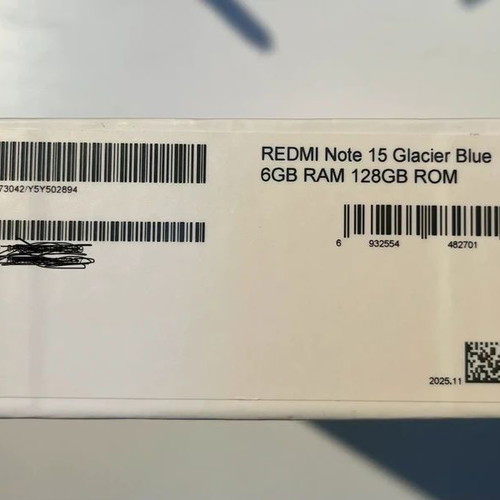 Xiaomi Redmi Note 15 6GB/128GB Glacier Blue smartphone
