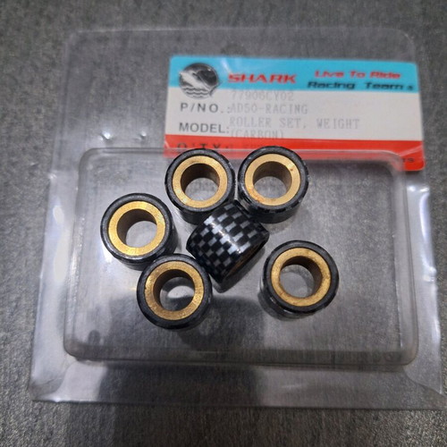 Suzuki AD50 variator rollers new, set 16×12 7gr