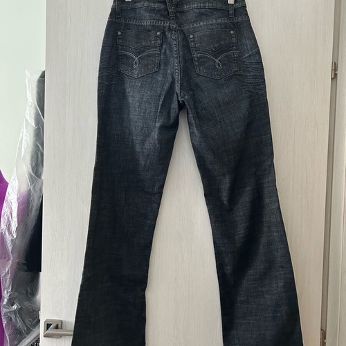 Street One denim bootcut pants like new, S-M, gray and blue
