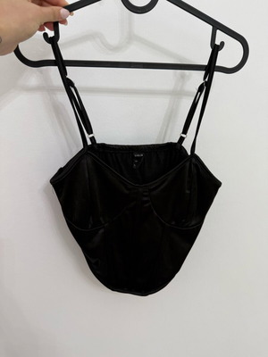Shein black bustier top size S like new