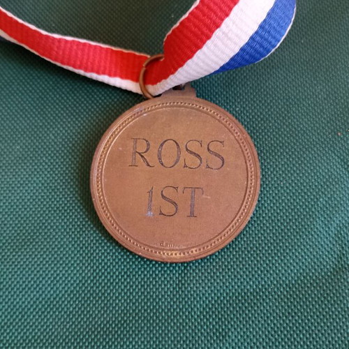 Collectible 1st Place Baseball Softball Medal Ross 1st, like new