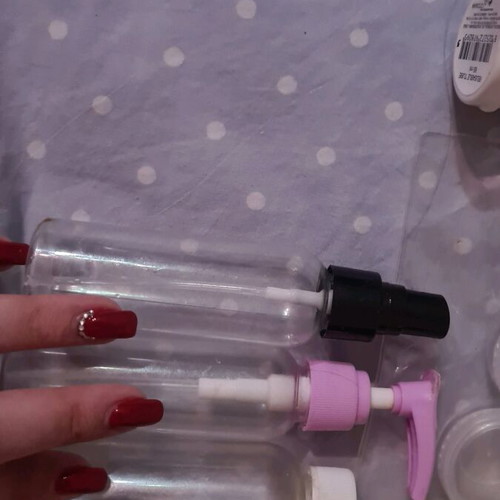 Travel empty bottles and accessories like new