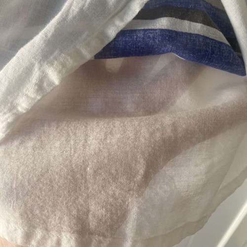 Women's cotton dress white like new with inner slip